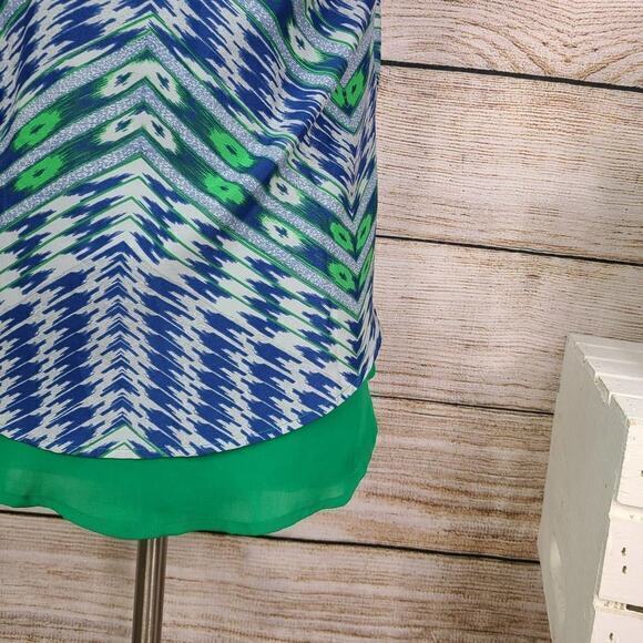Anthropologie Maeve Women's Green Layered Racerback Tank Size Medium - Picture 3 of 7